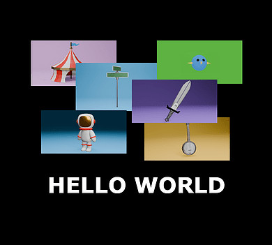 Hello World Pack | 3D assets by THE RISE COLLECTION